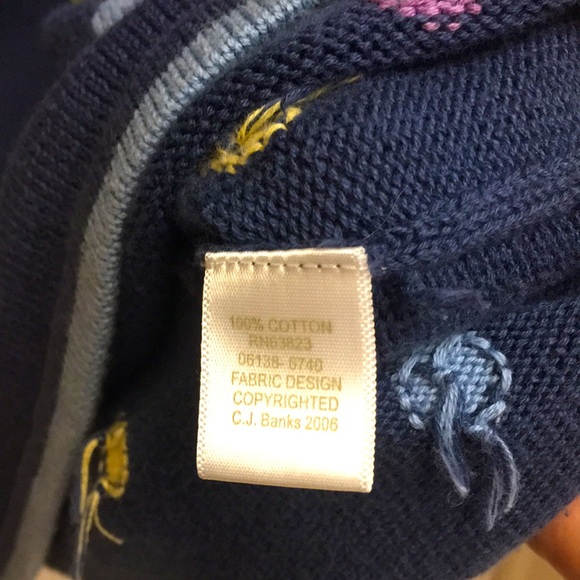 C.J.Banks Cotton Polka-Dot Navy Vest - Picture 4 of 5